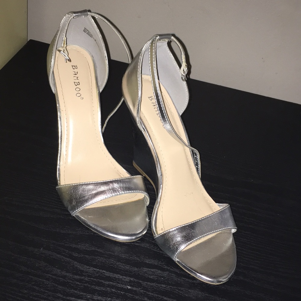 Metallic Bamboo wedges